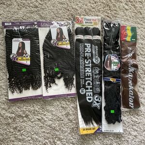 Lulutress Pre-Looped Crochet Braid 3X Passion Twist 18” color 4 two pieces